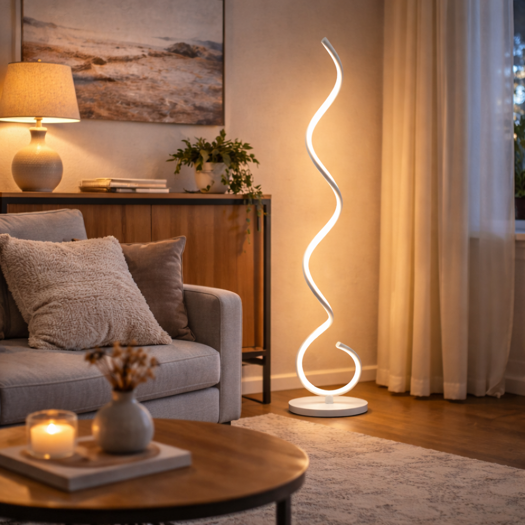 Teddi Spiral Floor Lamp